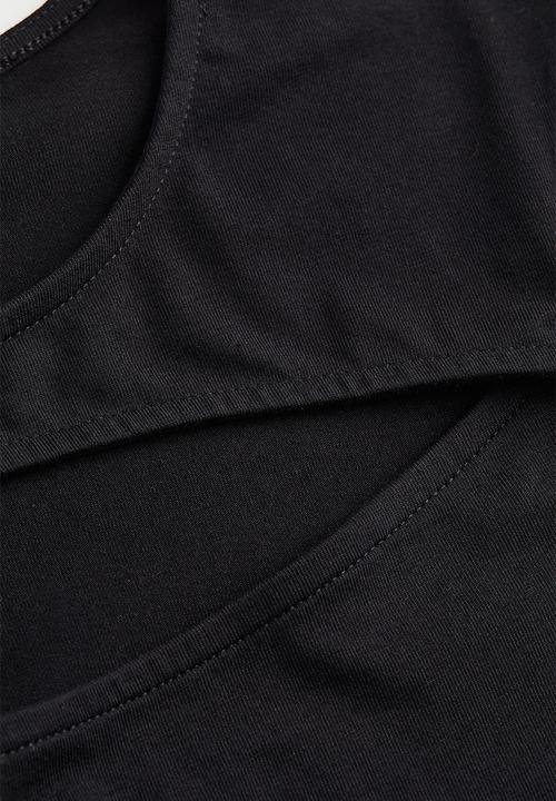 H&M - Cut-out thong body - black