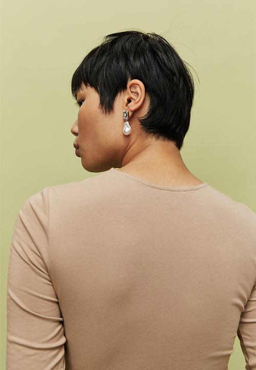 H&M - Cut-out thong body - beige