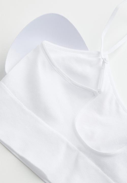 H&M - Seamless bralette - white