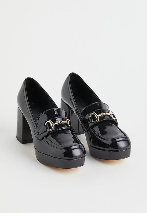 H&M - Block-heeled loafers - black
