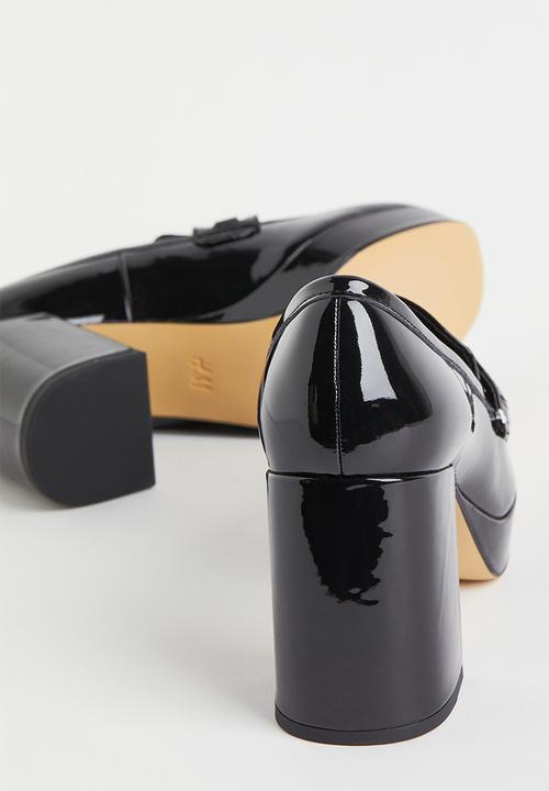 H&M - Block-heeled loafers - black