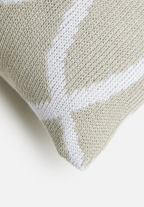 Sixth Floor - Spag knit cushion cover - grey