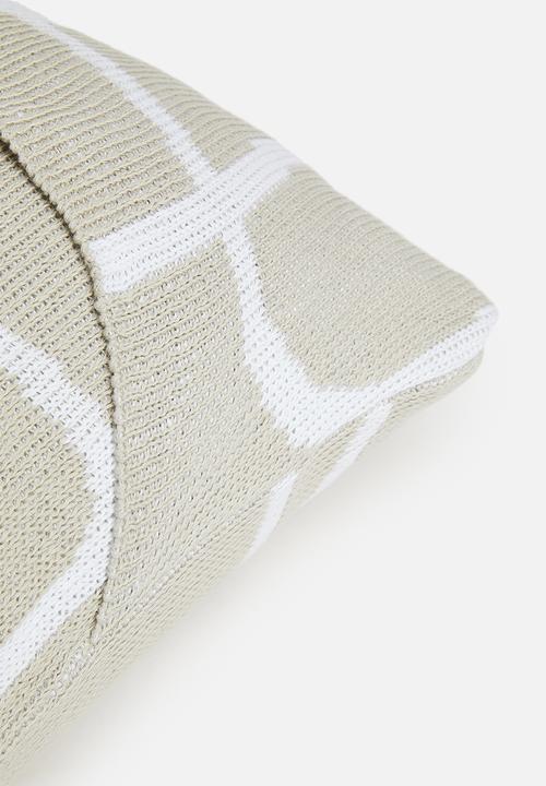Sixth Floor - Spag knit cushion cover - grey