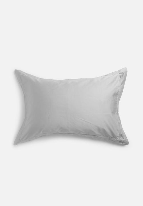 Sheraton Textiles - 400tc Egyptian cotton straight stitch pillowcase - grey 