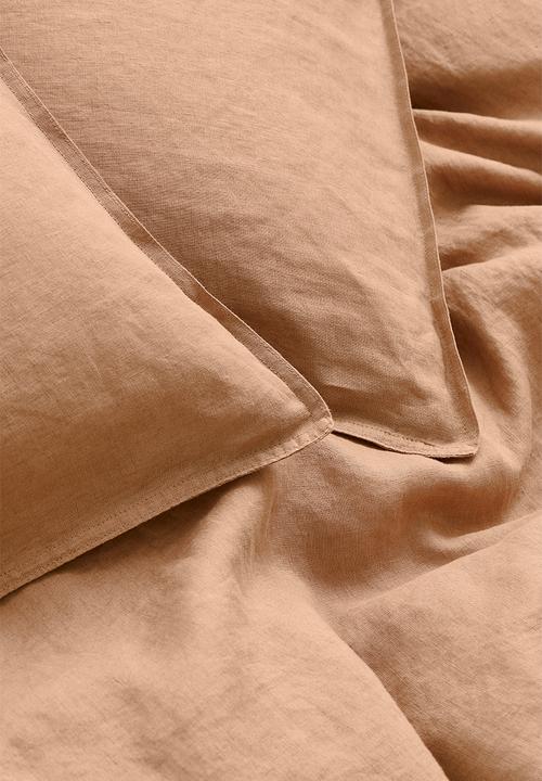 H&M - Linen double/king duvet cover set - beige