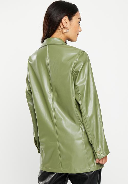 dailyfriday - Pu blazer - olive