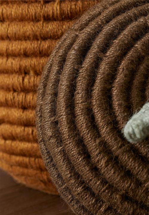 H&M - Basket with a lid - brown/multi