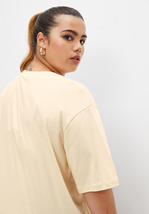 Blake - Oversized city graphic tee - stone