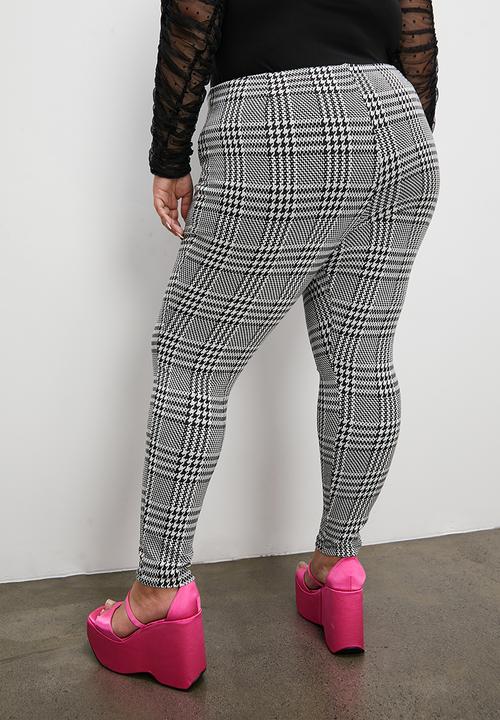 Blake - Zip detail tregging - gingham