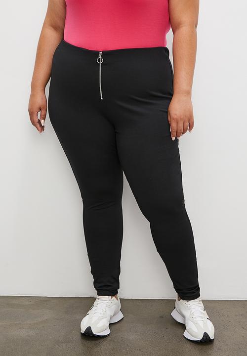 Blake - Zip detail tregging - black