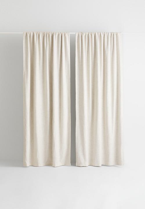 H&M - 2-pack blackout curtains - white