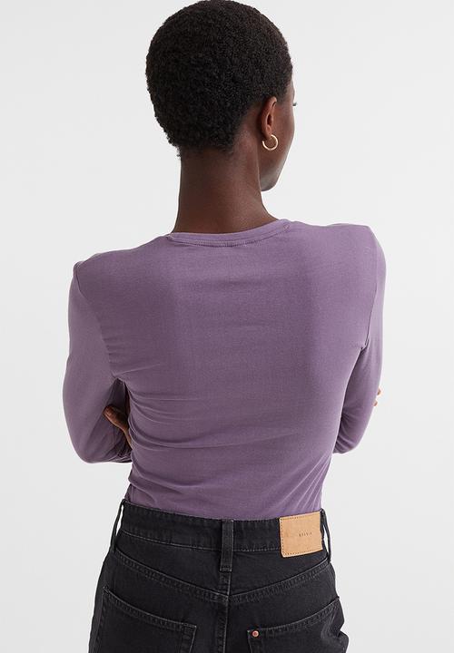 H&M - Long-sleeved jersey top - purple
