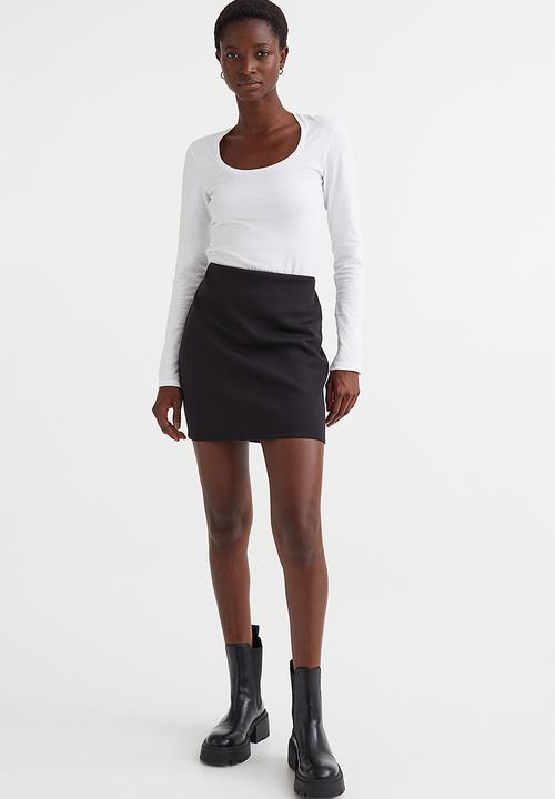 H&M - Long-sleeved jersey top - white