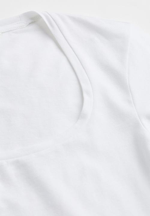 H&M - Long-sleeved jersey top - white