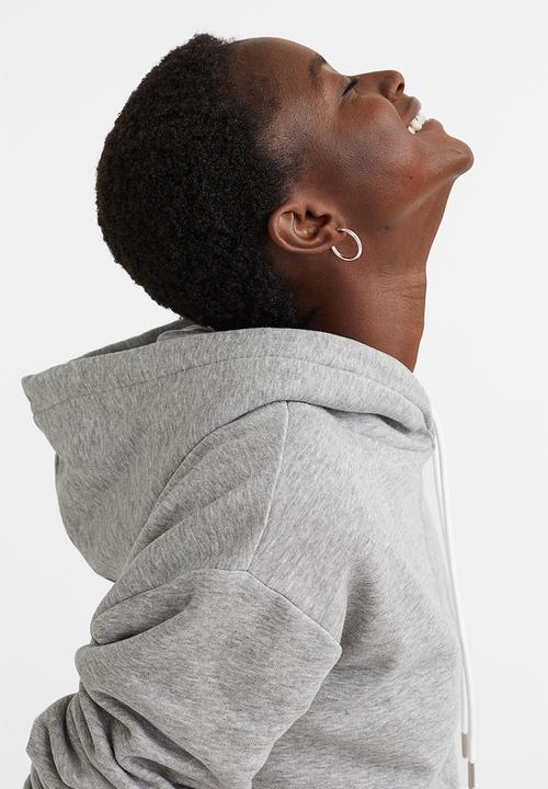 H&M - Hooded top - light grey marl