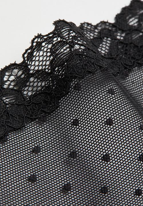 H&M - 2 Pack brazilian briefs - black/spotted 