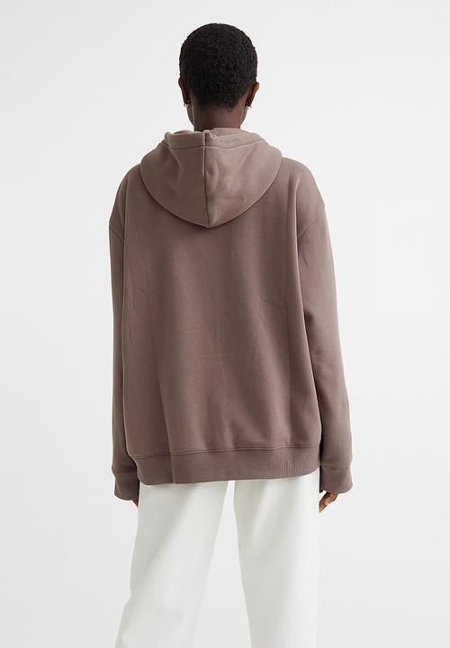 H&M - Hooded top - grey/beige