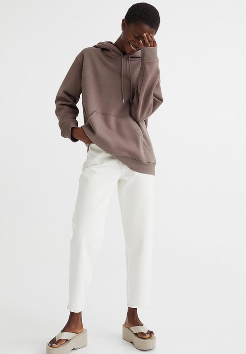 H&M - Hooded top - grey/beige