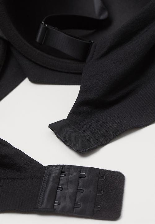 H&M - H&M+ padded jersey bra - black