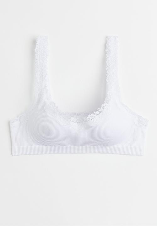 H&M - Seamless push-up bra - white