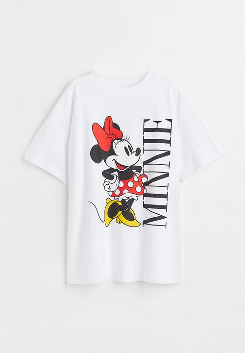 H&M - Oversized printed T-shirt - white/minnie mouse