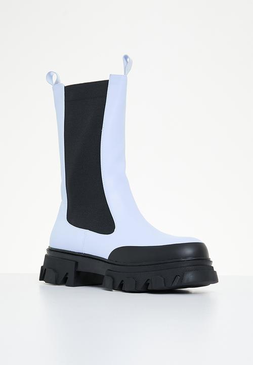 Public Desire - Kira chelsea boot - blue & black