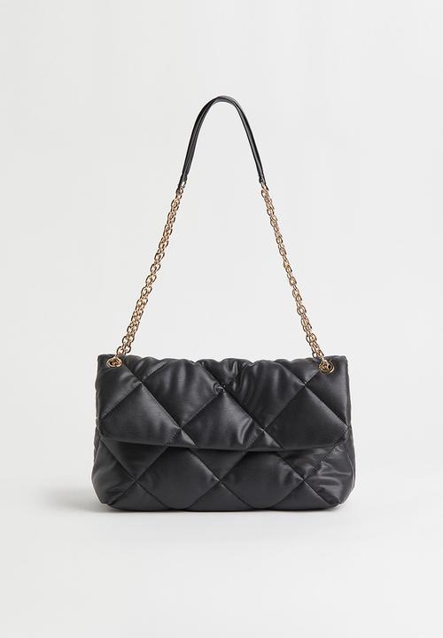 H&M - Quilted shoulder bag - black 