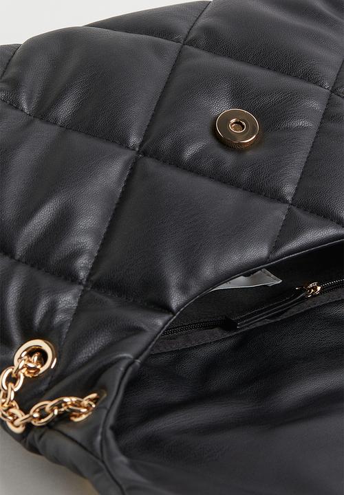 H&M - Quilted shoulder bag - black 