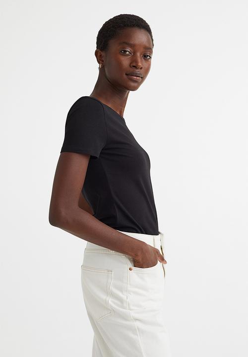 H&M - Jersey top - black
