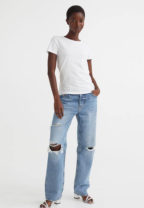 H&M - Jersey top - white