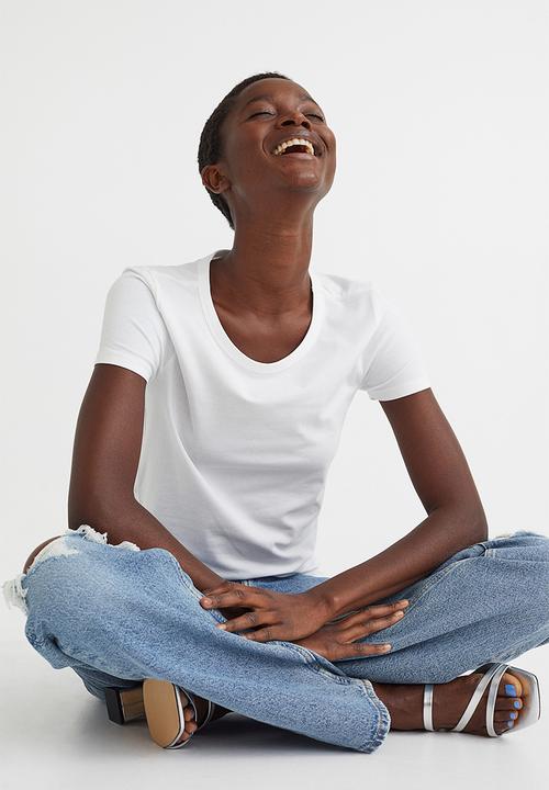 H&M - Jersey top - white
