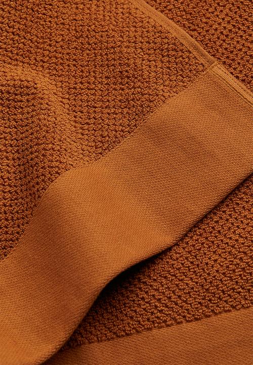H&M - Cotton terry bath towel - brown