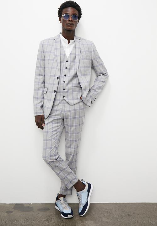 Superbalist - Soho slim fit trouser - grey check