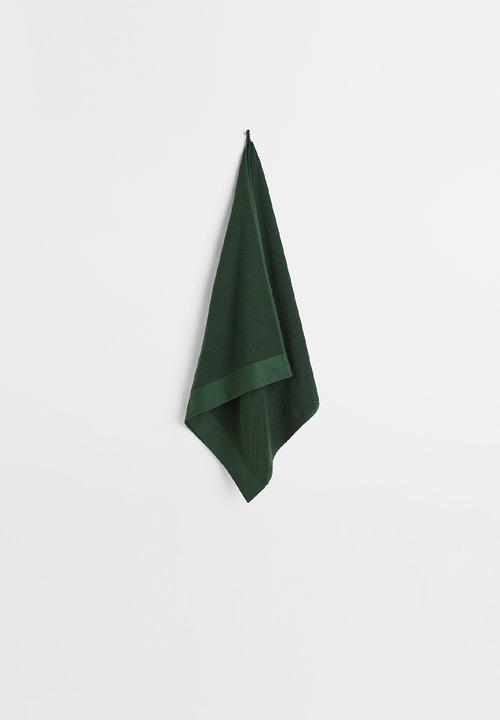 H&M - Cotton terry bath towel - green