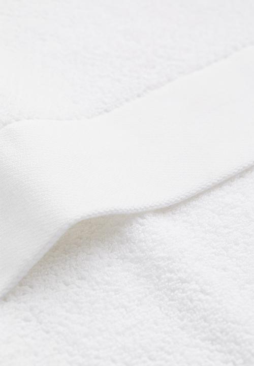 H&M - Cotton terry bath towel - white 