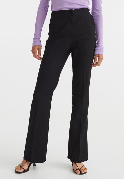 H&M - Flared trousers - black