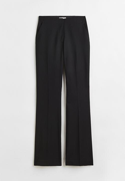 H&M - Flared trousers - black
