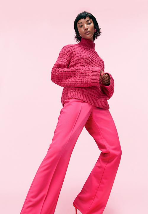 H&M - Flared trousers - cerise
