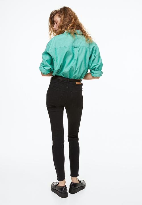 H&M - Skinny high ankle jeans - black