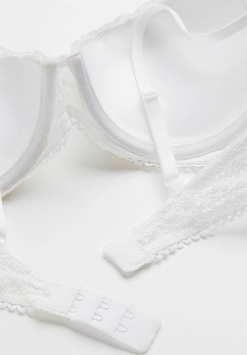 H&M - Lace push-up bra - white