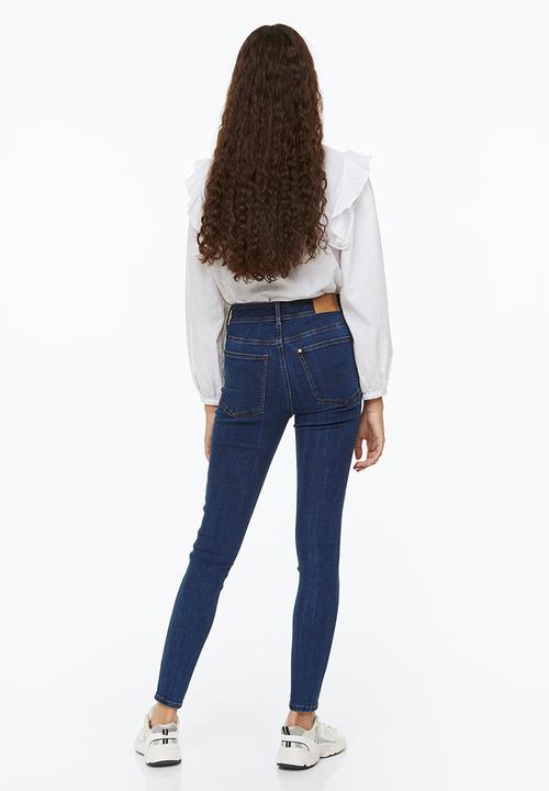 H&M - Skinny high ankle jeans - dark denim blue