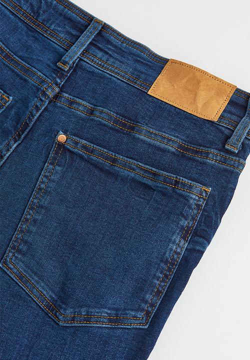 H&M - Skinny high ankle jeans - dark denim blue