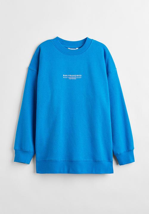 H&M - Printed sweatshirt - blue/san francisco