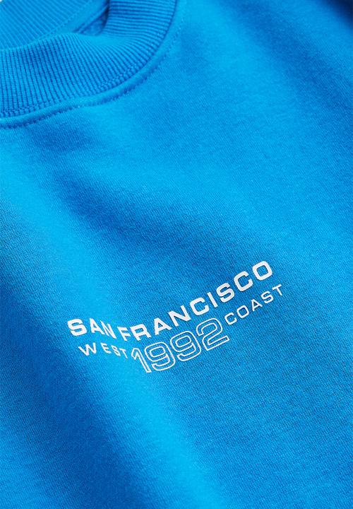 H&M - Printed sweatshirt - blue/san francisco