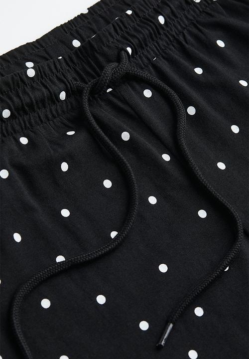 H&M - Pyjama bottoms - black/spotted