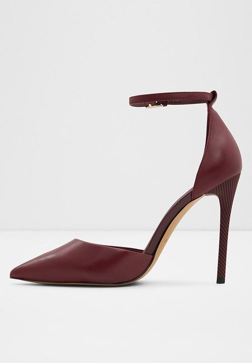 ALDO - Blige leather heel - burgundy