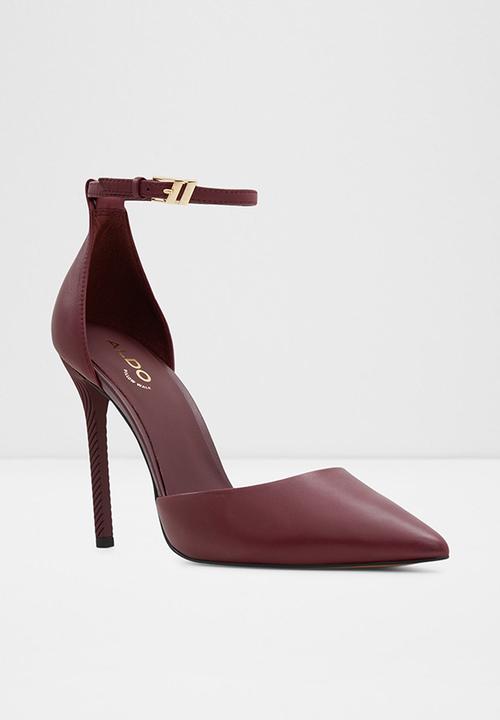 ALDO - Blige leather heel - burgundy