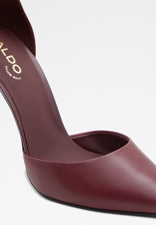 ALDO - Blige leather heel - burgundy