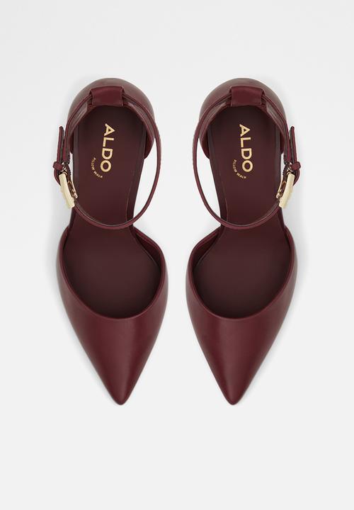 ALDO - Blige leather heel - burgundy