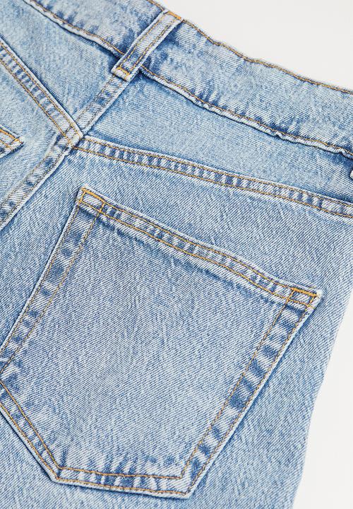 H&M - Wide high jeans - light denim blue